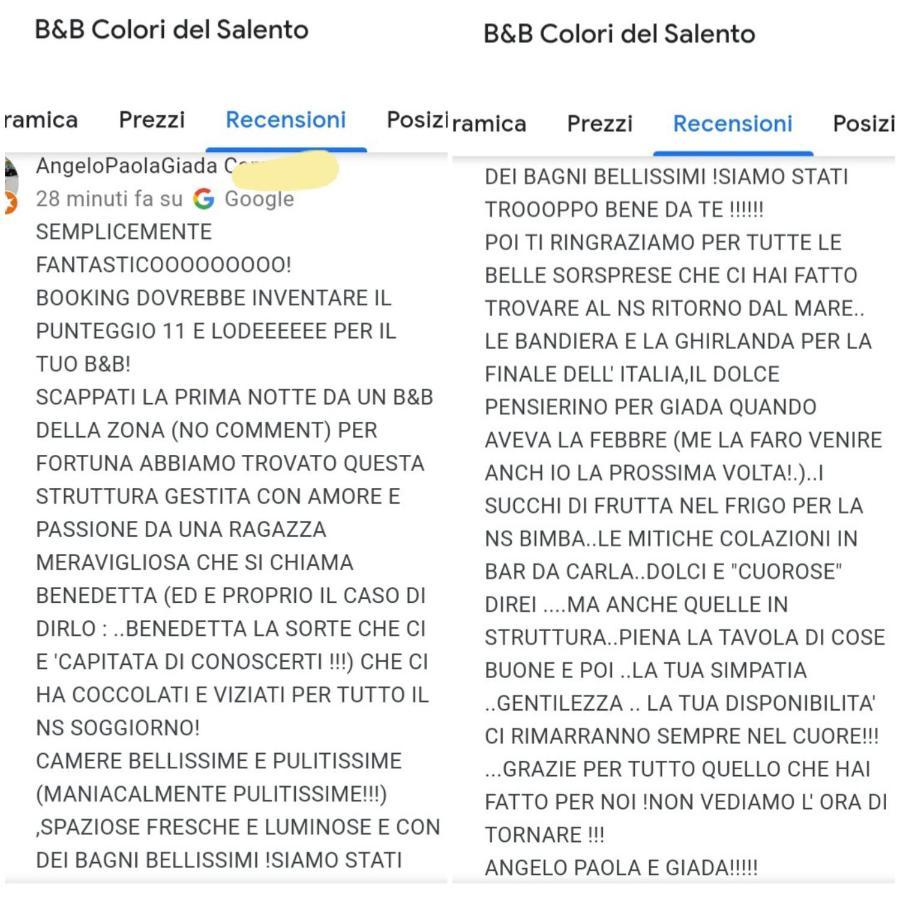 Colori Del Salento Bed and Breakfast Cellino San Marco Eksteriør billede